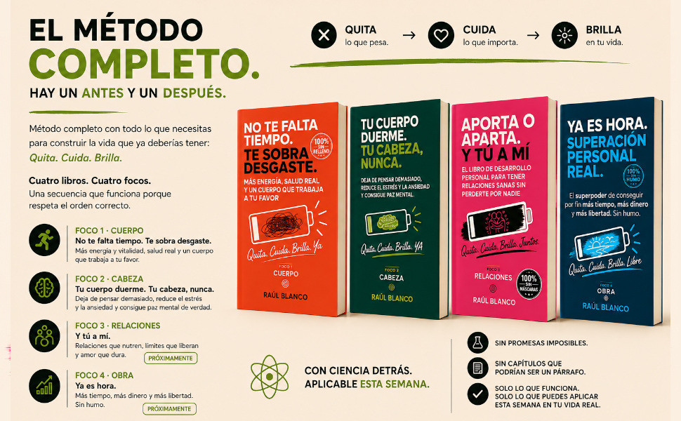 El método completo Quita. Cuida. Brilla.